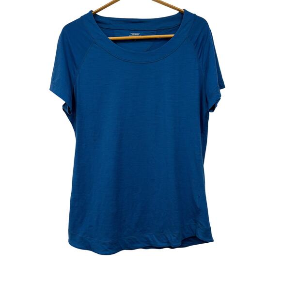 Icebreaker Tops - Icebreaker Superfine Ultralite Pure Marino Wool Womens Short Sleeve Shirt Large